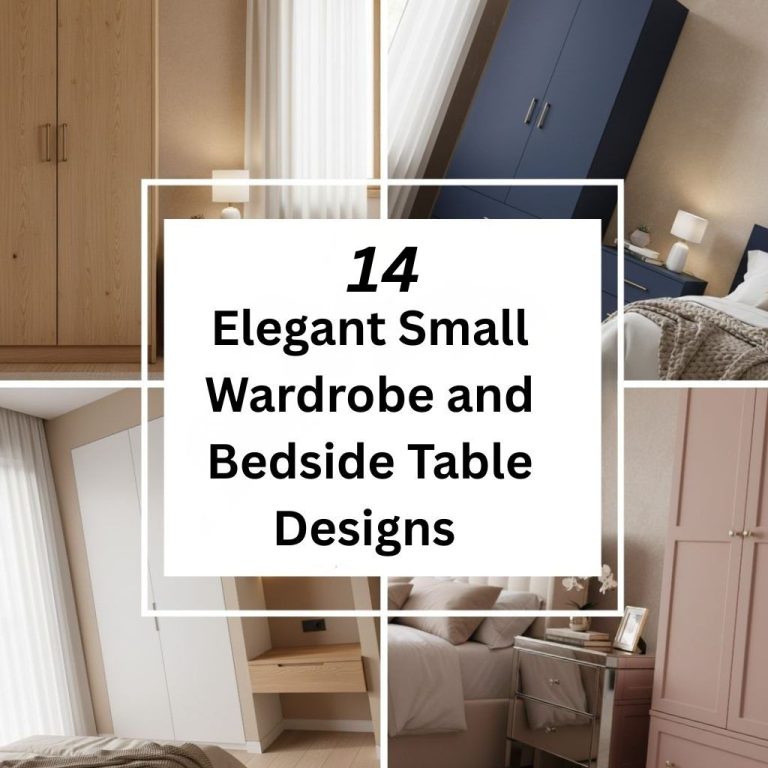 14 Elegant Small Wardrobe and Bedside Table Designs