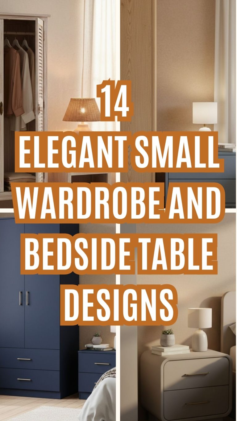 14 Elegant Small Wardrobe and Bedside Table Designs