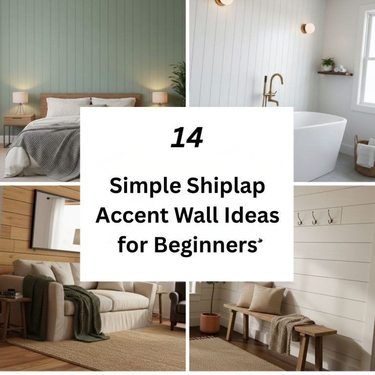 14 Simple Shiplap Accent Wall Ideas for Beginners