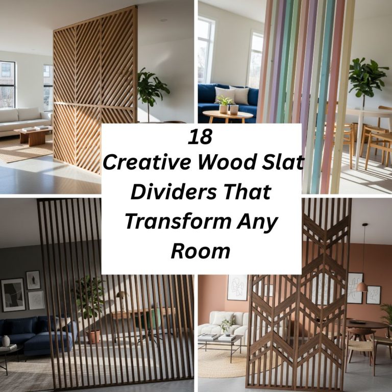 18 Creative Wood Slat Room Divider Designs